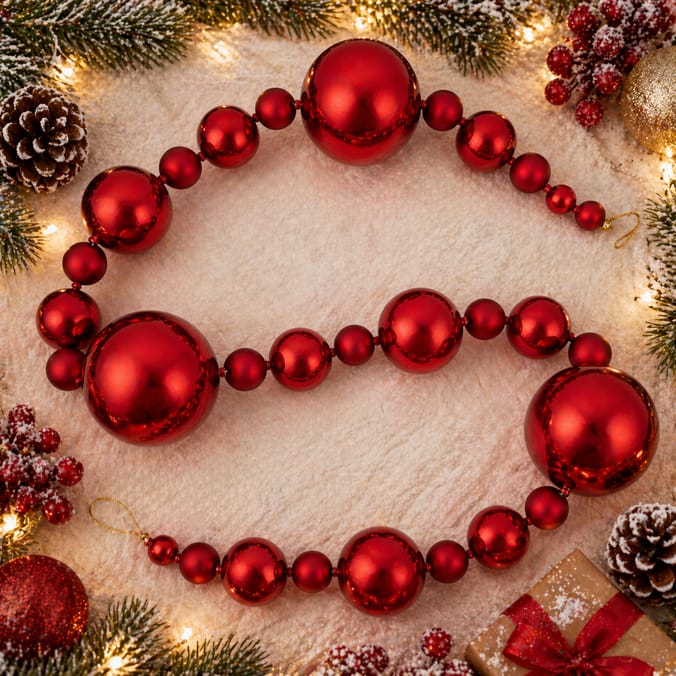 Festive Feeling Bauble Christmas Garland