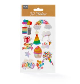 Craft Things 3D Stickers - Birthday