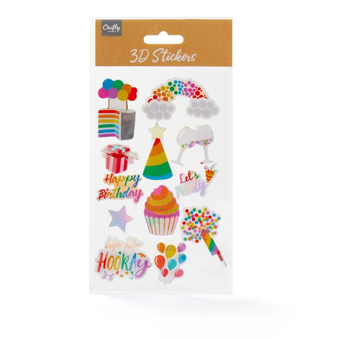 Craft Things 3D Stickers - Birthday
