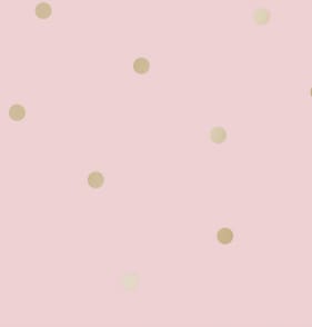 Dotty Wallpaper 12604 - Pink/Gold 