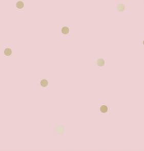 Dotty Wallpaper 12604 - Pink/Gold
