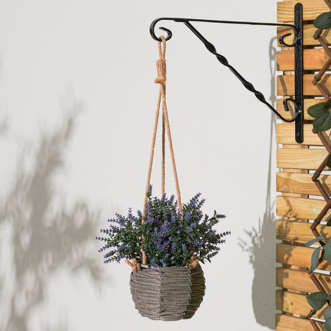 Jardin Artificial Lavender Rope Basket