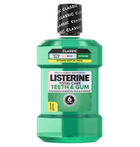 Listerine Total Care Teeth & Gum Intense Taste Classic Mouthwash 1l