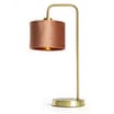 Home Collections Velvet Brass Table Lamp - Blush