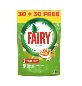 Fairy Original All In One Dishwasher Tablets Orange 60 Capsules