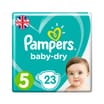 Pampers Baby-Dry Nappies 23'S Size 5