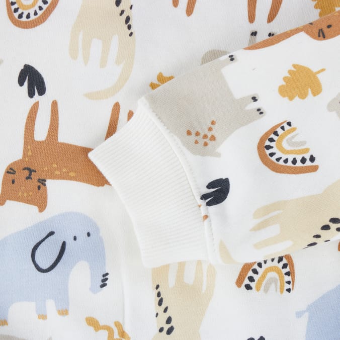 Pure Baby Animal Print Jumper & Jogger Set