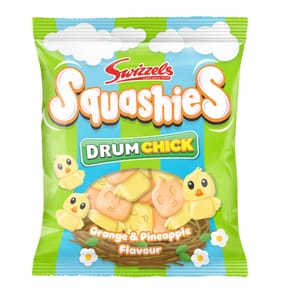 Swizzels Squashies Drum Chick Orange & Pineapple Flavour 120g