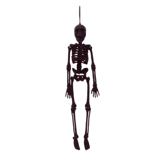 Hallow Scream Mini Flocked Skeleton