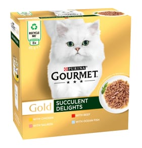 Gourmet Gold Succulent Delights Wet Cat Food 8x85g