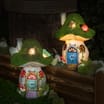 Firefly LED Solar Lights  Mushroom House