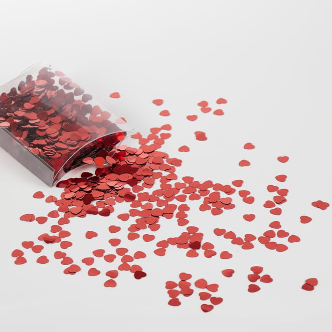 With Love Heart Shaped Confetti x2
