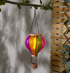 Firefly Solar Light Co Hanging Hot Air Balloon Solar Light - Multicolour 2