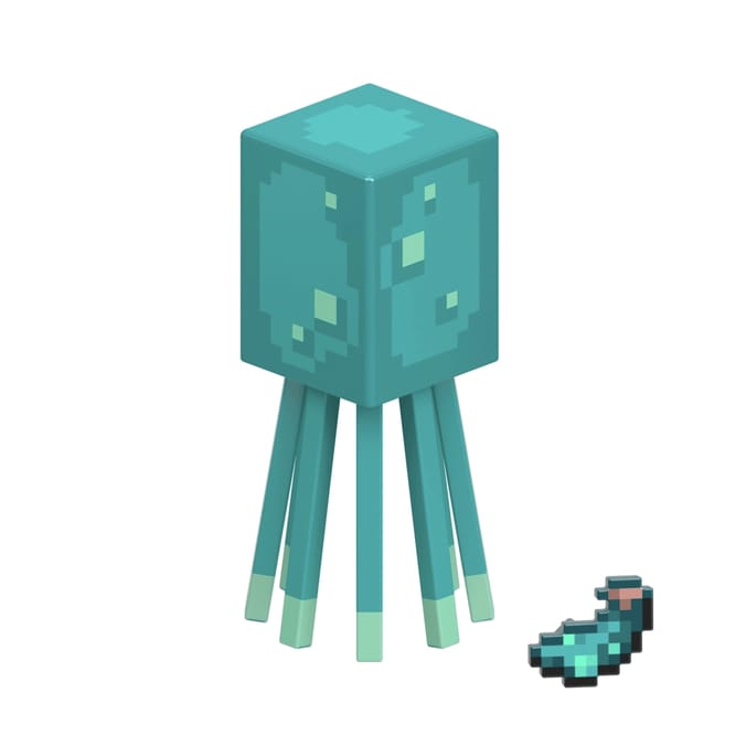 Minecraft Build A Portal 8cm Figure GTP08 - Glow Squid