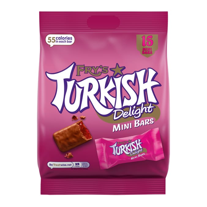 Fry's Turkish Delight Chocolate Mini Bars 225g