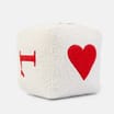 Valentines Cube Cushion - White