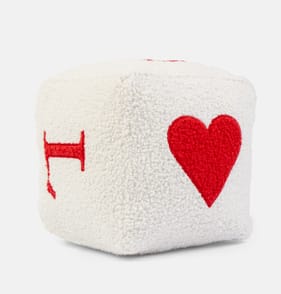 Valentines Cube Cushion - White