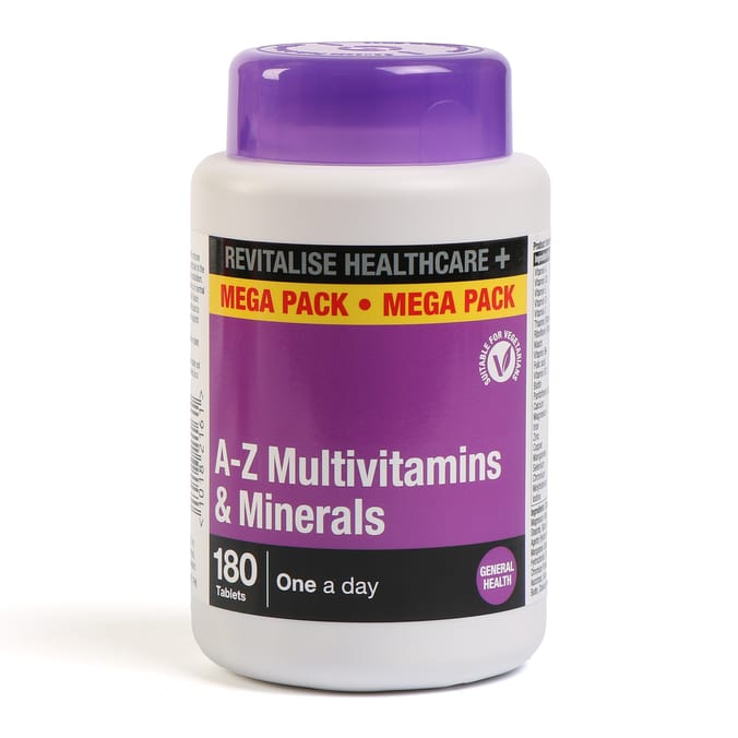 Revitalise Healthcare+ A-Z Multivitamins & Minerals Capsules 180s