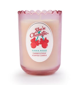 Disney Minnie Mouse Cherries Glass Candle - Light Pink