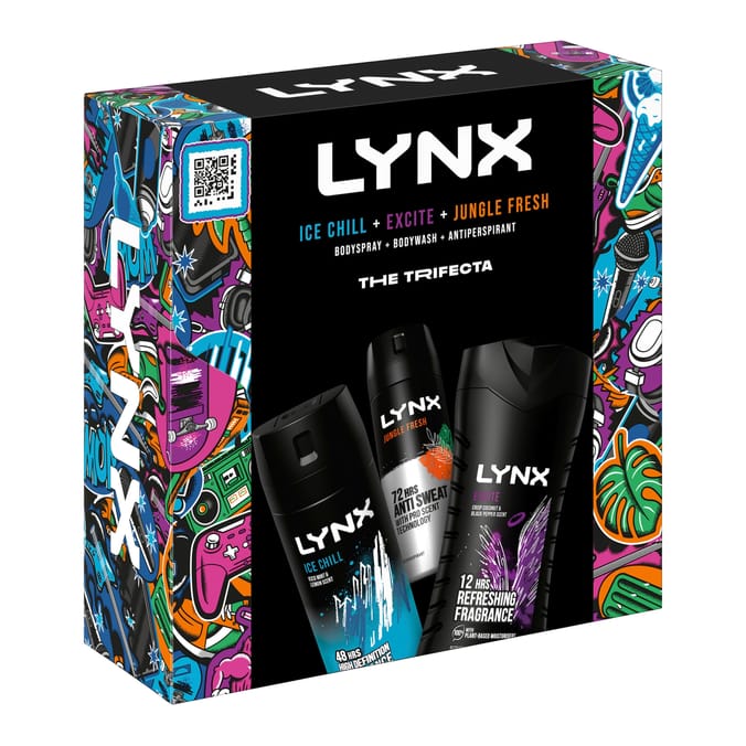 Lynx Body Spray Trio Gift Set - The Trifecta Excite/Ice Chill/Jungle Fresh