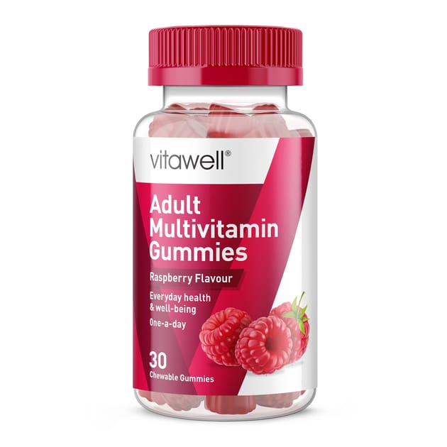 Vitawell Adult Multivitamin Chewable Gummies 30s Raspberry Flavour
