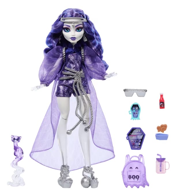 Monster High Doll with Pet & Accessories - Spectra Vondergeist