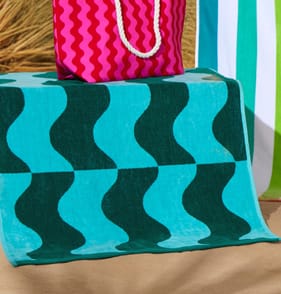 Originals Wiggle Beach Towel - Blue & Green