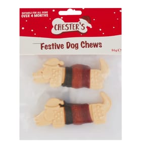 Chester's Festive Dog Chews 86g - Chicken & Duck