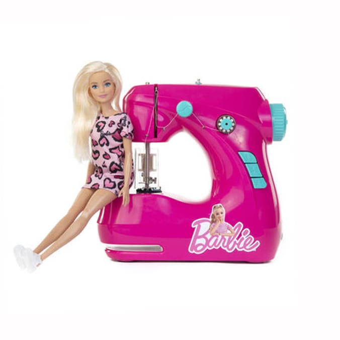 Barbie Sewing Machine and Doll Set