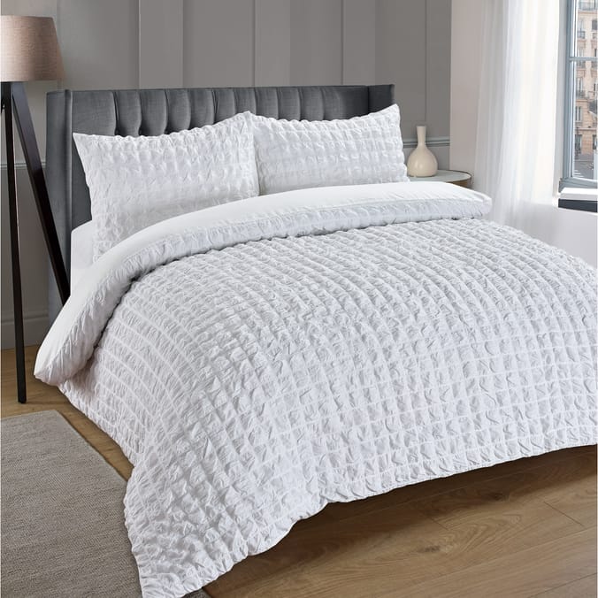 Home Collections Cotton Seersucker Duvet Set