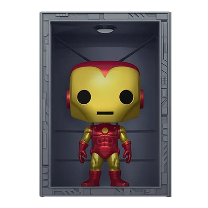 Pop! Vinyl Deluxe Marvel Iron Man Hall Of Armour Iron Man Model 4 Figure