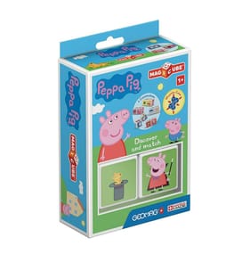 Geomag Magicube Peppa Pig Discover and Match Building Set - 2 Cubes