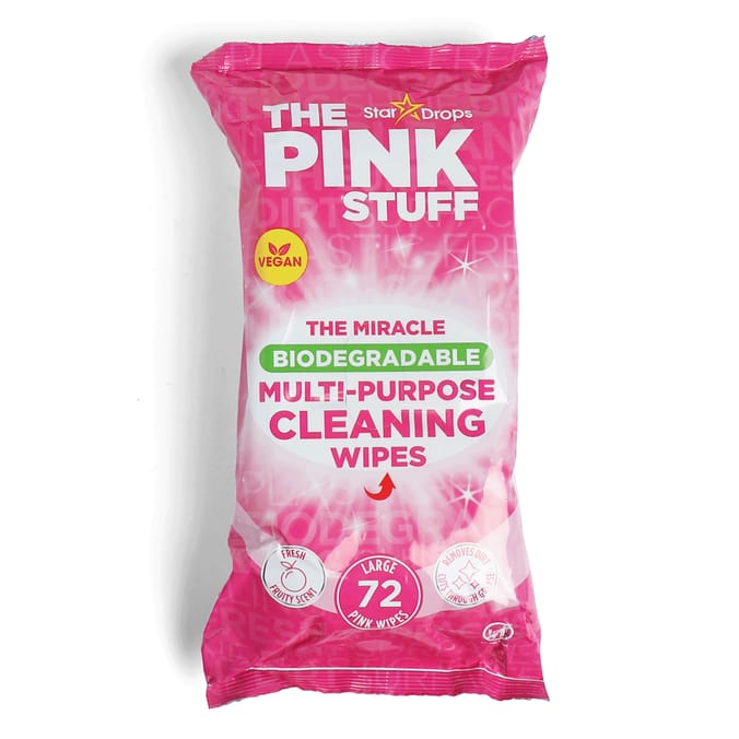 The Pink Stuff The Miracle Biodegradable Multi-Purpose Cleaning Wipes