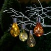 Firefly Assorted Plastic Colour Light Bulb Solar Light x6