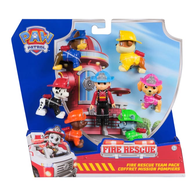 Paw Patrol Fire Rescue Team Pack Figure Set