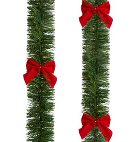 Festive Feeling Tinsel Garland - Bow