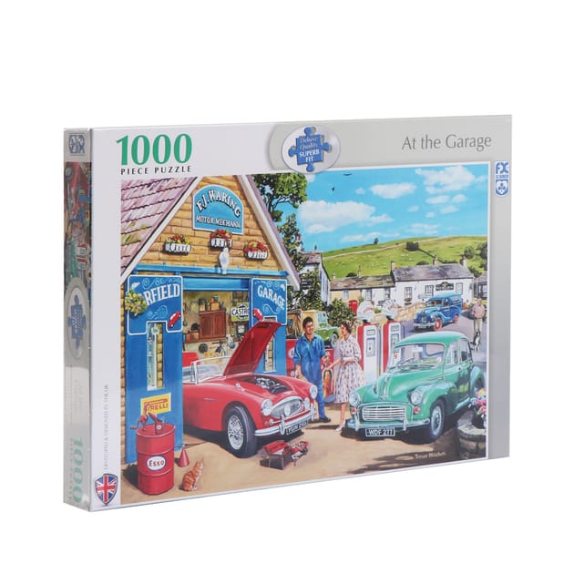 Hart Puzzles Garage Band 1000 Piece Jigsaw Puzzle - 24x30 Inch Rock & Roll Music Collage By Artist Chuck Haney - View #7