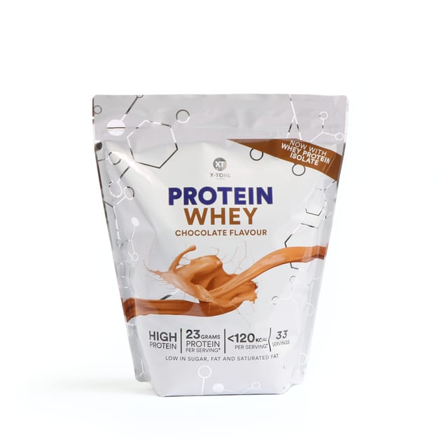 XTone Whey Protein Powder 1kg Chocolate Home Bargains