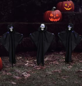 Hallow Scream LED Stake Lights 3 Pack - Skull