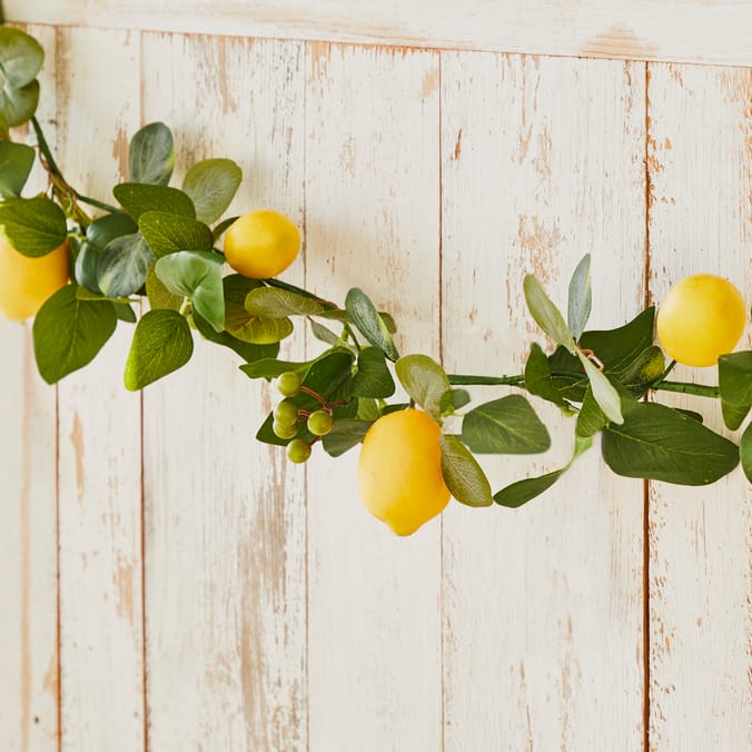 The Outdoor Edit Mediterranean Artificial Lemon Garland