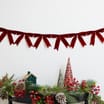  Winter Charm 1.8m Velvet Bow Christmas Garland