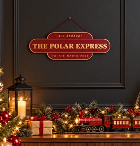 The Polar Express Hanging Sign