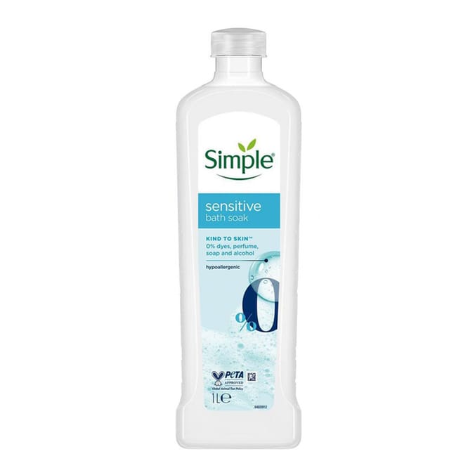 Simple Kind to Skin Sensitive Bath Soak 1L