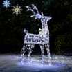 Prestige Mains Operated LED Iridescent Reindeer 1.5m - Cool White