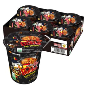 Buldak Spicy Ramen Hot Chicken Flavour Cup 70g - Original x6