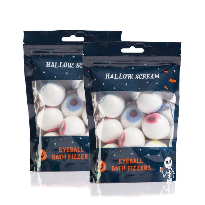 Hallow Scream Eyeball Bath Fizzers x2 Home Bargains