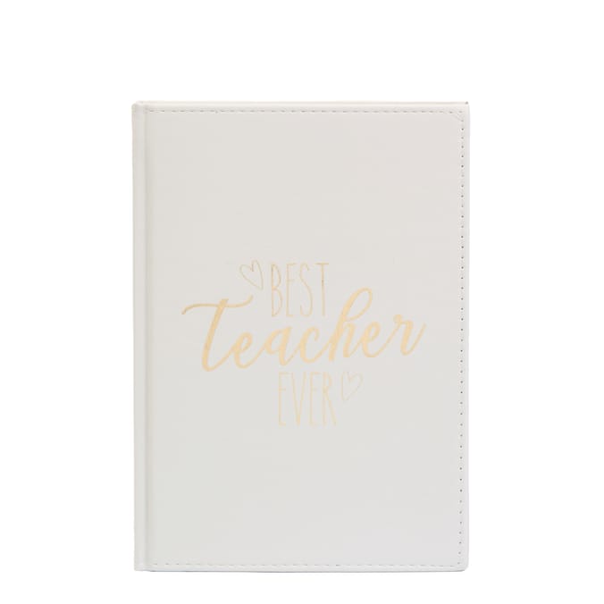 Teacher Faux Suede Notebook "Best Teacher Ever"