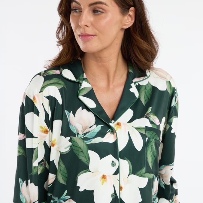 Originals Button Shirt & Bottoms Floral Pyjama Set