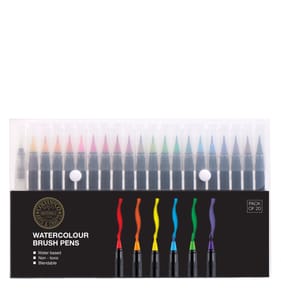 Colvin & Co Watercolour Brush Pens 20 Pack