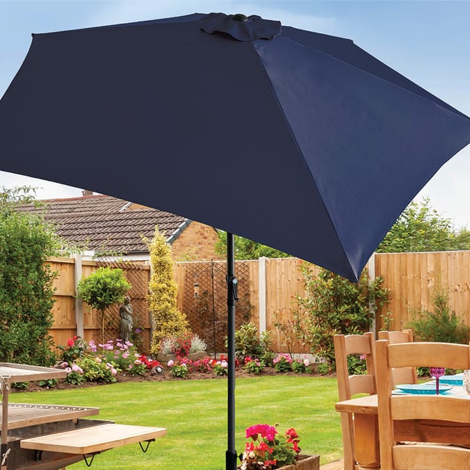 The Outdoor Living Collection Crank & Tilt Parasol 2.7m